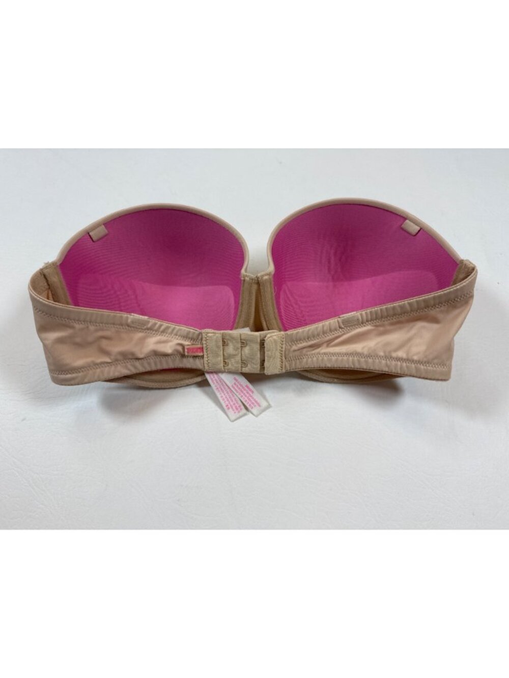 Victoria’s Secret Pink Multi-Way Push-Up Bra Beige 34D strapless (KK454) - Picture 3 of 5
